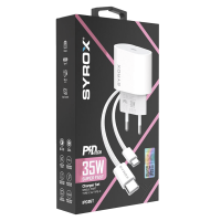 Syrox IPD35T Type-C to Type-c Şarj Seti 35w