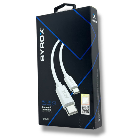 Syrox PD25TK Type-C To Type-C Kablo 25w 