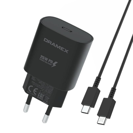 DRAMEX SPD25T 25W PD Type-C Hızlı Şarj Seti – Adaptör ve Kablo | Toptan