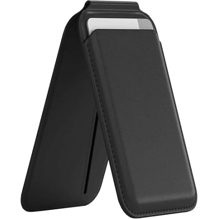 Magsafe Standlı Cüzdan 2in1 Siyah 