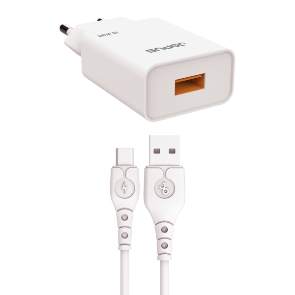 Jopus Rapido 18W Hızlı Type-C Şarj Seti Jopus Rapido 18W Hızlı Type-C Şarj Seti