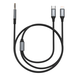Simex Nero Pro Type-C ve Lightning AUX Kablo