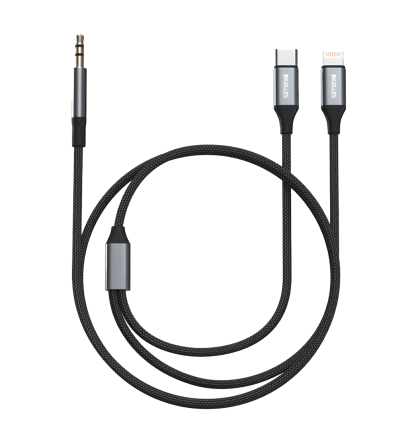 Simex Nero Pro Type-C ve Lightning AUX Kablo