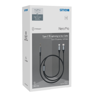 Simex Nero Pro Type-C ve Lightning AUX Kablo