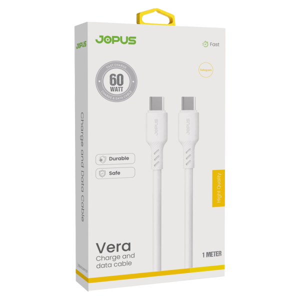 Jopus Vera Fast 60W Type-C to Type-C Hızlı Şarj ve Data Kablosu Jopus Vera Fast 60W Type-C to Type-C Hızlı Şarj ve Data Kablosu
