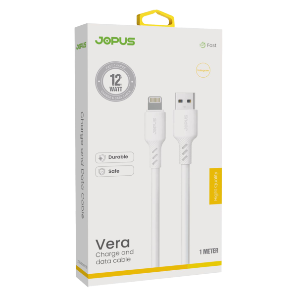 Jopus Vera Fast 12W Lightning Hızlı Şarj Kablosu 