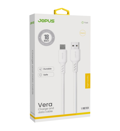 Jopus Vera Fast 18W USB to Micro Hızlı Şarj ve Data Kablosu