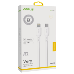 Jopus Vera Fast 27W Type-C to Lightning Hızlı Şarj ve Data Kablosu
