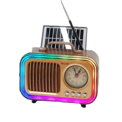 Golon Rx-078C RGB FM Speaker I Güneş Enerjili