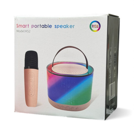 Smart K52 RGB Speaker I Karaoke Mikrofonlu