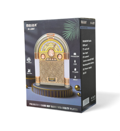 Meier M-68BT Fm Speaker 