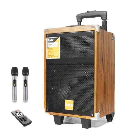 BAAB B-Q8 600W Çift Mikrofonlu Bluetooth Karaoke Hoparlör – Toptan