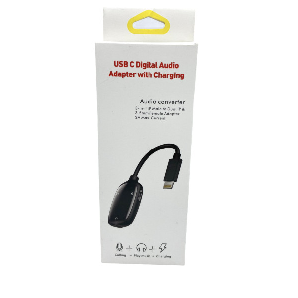 Lightning / Lightning / Aux / İphone 3in1 Dönüştürücü Lightning / Lightning / Aux / İphone 3in1 Dönüştürücü