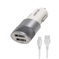 JOPUS JWIX 15W Çift USB Lightning Araç İçi Şarj Seti – iPhone Uyumlu