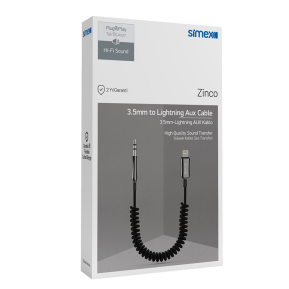 SİMEX Zinco Lightning to 3.5mm AUX Kablo