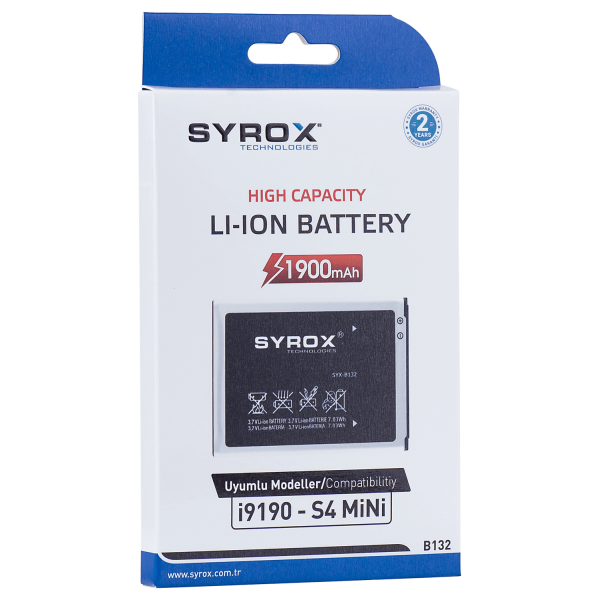 Syrox Syx-B132 Samsung S4 mini Batarya Syrox Syx-B132 Samsung S4 mini Batarya