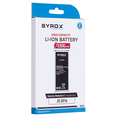 Syrox Syx-B200 Samsung J5 2016 Batarya