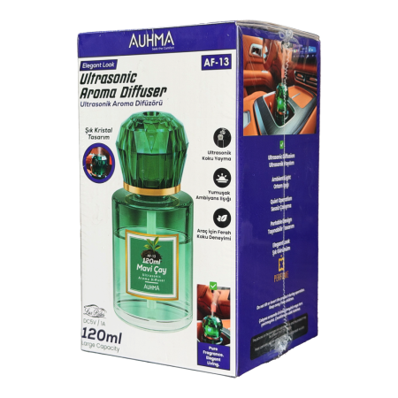 AUHMA AF-13 120 ML Ultrasonik Aroma Difüzörü – Araç İçi Koku Yayma Cihazı