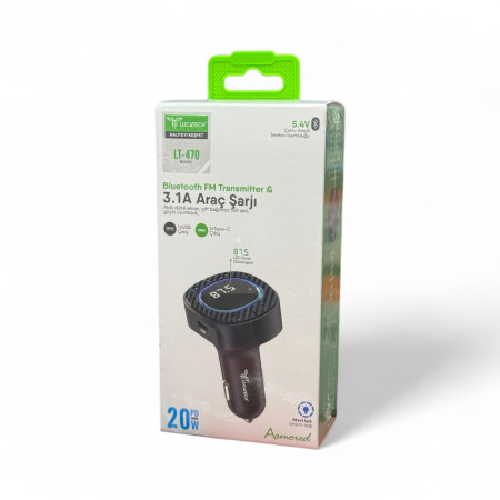 Lucatech LT-470 Fm Transmitter ve 3.1 Araç Şarjı