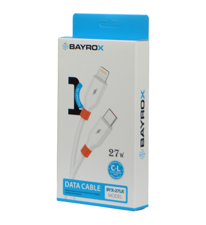 Bayrox Byx-27LK Elastik 27W Type-C To Lightning Şarj Kablosu