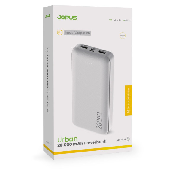 Jopus Urban 20.000 Mah Powerbank 2.0 Jopus Urban 20.000 Mah Powerbank 2.0