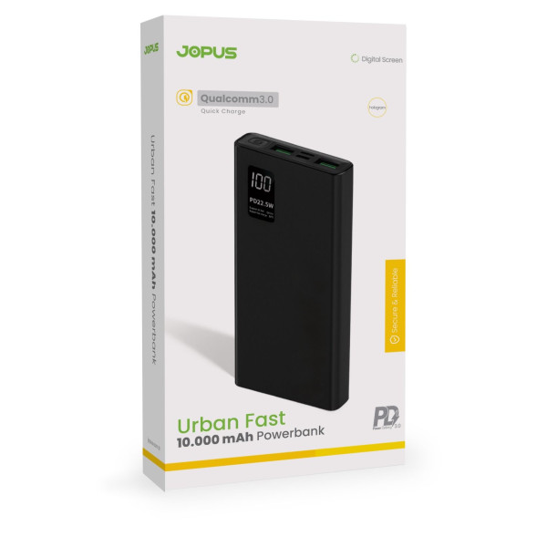 Jopus Urban Fast 22.5w Göstergeli 10.000 Mah Powerbank Quıck Jopus Urban Fast 22.5w Göstergeli 10.000 Mah Powerbank Quıck
