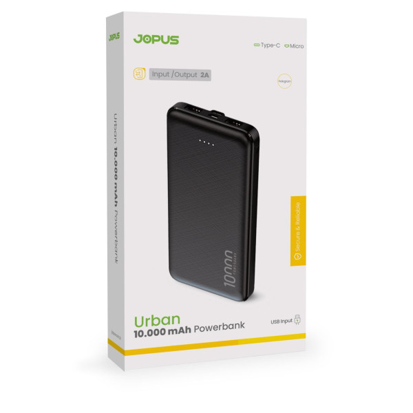 Jopus Urban 10.000 Mah Powerbank 2.0 Jopus Urban 10.000 Mah Powerbank 2.0