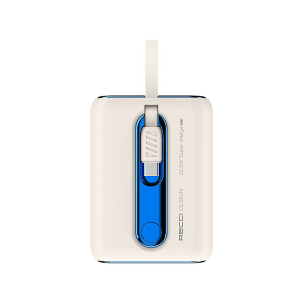 Recci P12C PD 20W Hızlı Şarj Özellikli Type-C Kablolu 22.5W 9000mAh