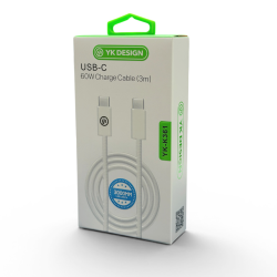 YK I K361 60W Type-c To Type-c Kablo 3 METRE