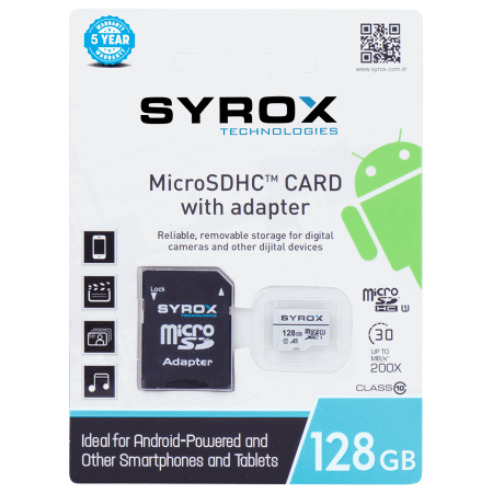 Syrox MC128 128GB Micro Sd Hafıza Kartı